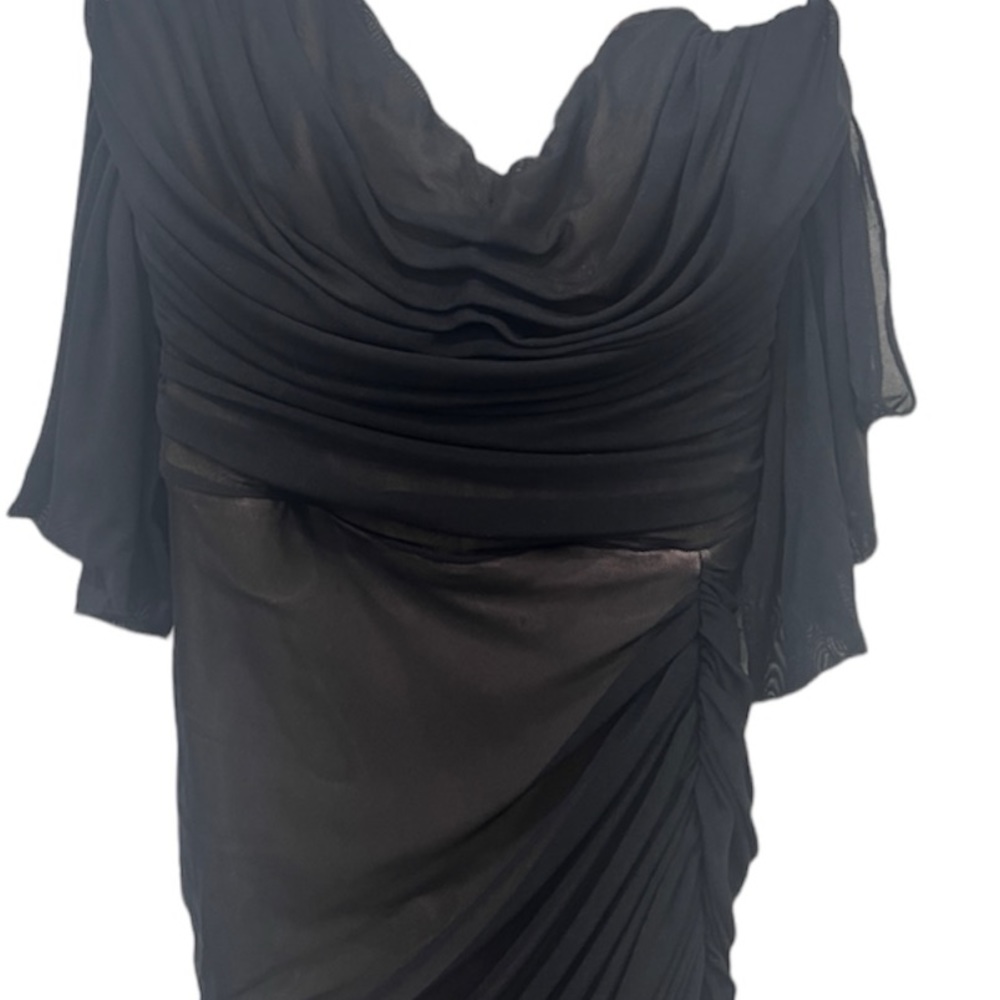 NWT NOOKIE DITA MESH GOWN MAXI DRESS size medium in black - Picture 9 of 13